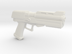 Heavy Plasma Pistol in White Natural Versatile Plastic