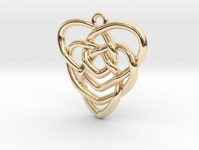 Mother's Knot Pendant in 14K Yellow Gold: Medium