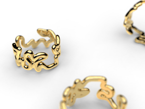 Squiggle Ring 1 (Size 6 - 10.5) in 14K Yellow Gold: 7 / 54