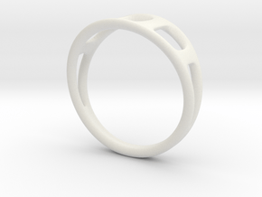 Ring2 in White Natural Versatile Plastic