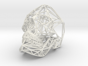 Hedricskull (small) in White Natural Versatile Plastic