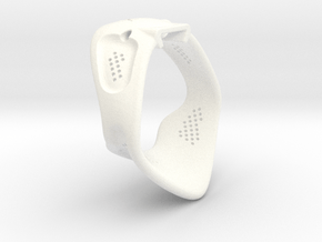X3S Ring 50mm  in White Smooth Versatile Plastic
