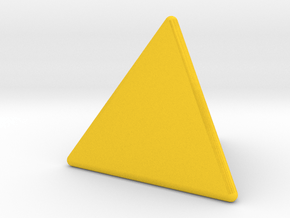 Blank D4 in Yellow Smooth Versatile Plastic: Small