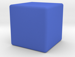 Blank D6 in Blue Smooth Versatile Plastic: Small