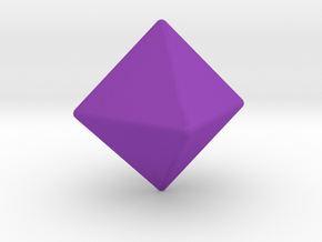 Blank D8 in Purple Smooth Versatile Plastic: Small