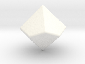 Blank D10 in White Smooth Versatile Plastic: Small