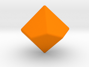 Blank D10 in Orange Smooth Versatile Plastic: Small