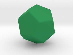 Blank D12 in Green Smooth Versatile Plastic: Small