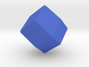 Blank D12 (rhombic) in Blue Smooth Versatile Plastic: Small