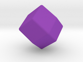 Blank D12 (rhombic) in Purple Smooth Versatile Plastic: Small