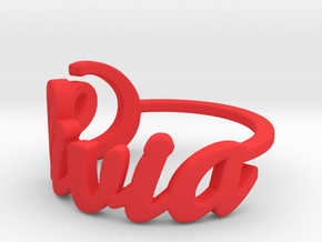 Olivia ring in Red Smooth Versatile Plastic