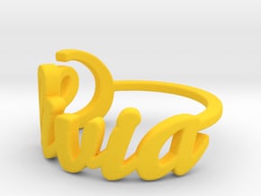 Olivia ring in Yellow Smooth Versatile Plastic