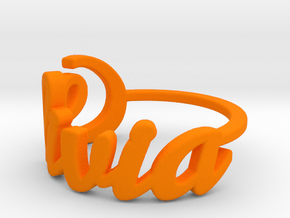 Olivia ring in Orange Smooth Versatile Plastic