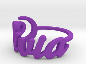 Olivia ring in Purple Smooth Versatile Plastic