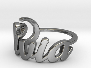 Olivia ring in Polished Silver