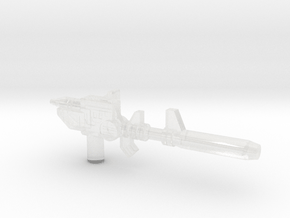 Devastator Rifle Transformers in Clear Ultra Fine Detail Plastic: Small