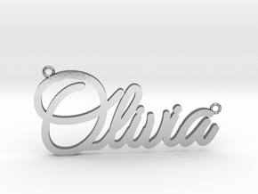 Olivia Pendant in Polished Silver