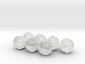 Sphere Set in Clear Ultra Fine Detail Plastic: Small