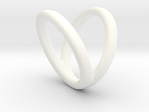L2_length_15mm_circumference47mm D15mm in White Smooth Versatile Plastic