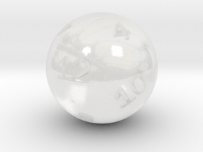 Sphere D12 in Clear Ultra Fine Detail Plastic: Small