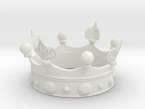 CROWN_3D_MODEL_REDUCED in White Natural Versatile Plastic
