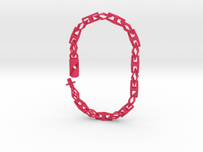 Diamond chain 10inch in Pink Processed Versatile Plastic