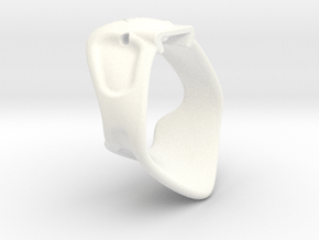 X3S Ring 40mm  in White Smooth Versatile Plastic