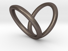 L4_length_30mm_circumference57mm D18.2mm in Polished Bronzed-Silver Steel