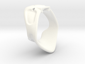 X3S Ring 50mm  in White Smooth Versatile Plastic
