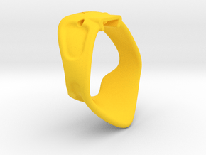 X3S Ring 50mm  in Yellow Smooth Versatile Plastic