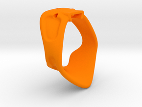 X3S Ring 50mm  in Orange Smooth Versatile Plastic