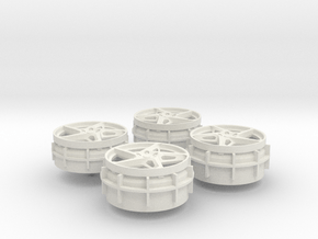 Wheels 458 in White Natural Versatile Plastic