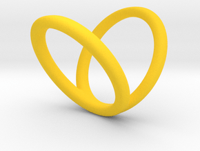 R3_length_30mm_circumference60mm D19.1mm in Yellow Smooth Versatile Plastic