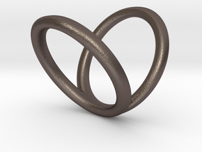 R3_length_30mm_circumference60mm D19.1mm in Polished Bronzed-Silver Steel