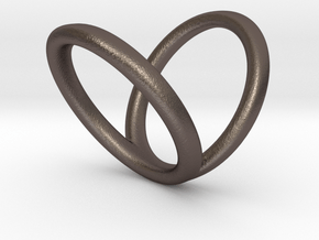 R4_length_30mm_circumference58mm D18.5mm in Polished Bronzed-Silver Steel