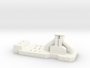 1/600 USS Oregon (1920) Rear Superstructure in White Smooth Versatile Plastic