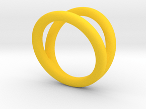 R5_length_12mm_circumference44mm D14mm in Yellow Smooth Versatile Plastic