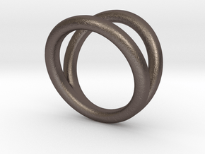 R5_length_12mm_circumference44mm D14mm in Polished Bronzed-Silver Steel