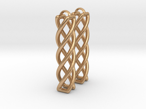 Twist Earrings 2nd edition in Natural Bronze
