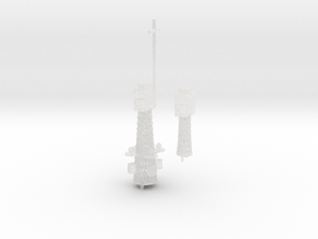 1/600 USS Oregon (1920) Cage Masts in Clear Ultra Fine Detail Plastic