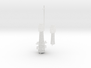 1/700 USS Oregon (1920) Cage Masts in Clear Ultra Fine Detail Plastic