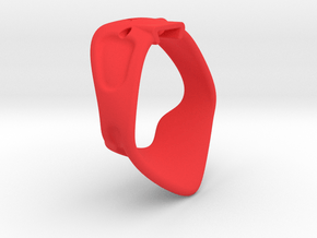 X3S Ring 55mm  in Red Smooth Versatile Plastic
