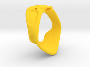 X3S Ring 55mm  in Yellow Smooth Versatile Plastic