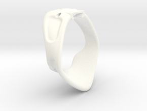 X3S Ring 60mm  in White Smooth Versatile Plastic