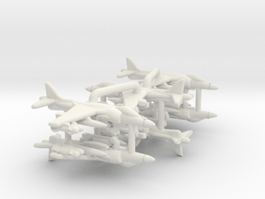 AV-8B Harrier II Plus (Loaded) in White Natural Versatile Plastic: 1:700