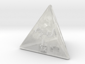 Mirror D4 (bottom edge) in Clear Ultra Fine Detail Plastic: Small