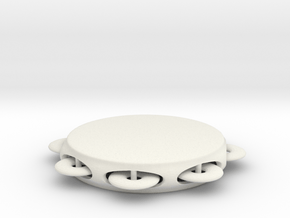 Minimum tambourine in White Natural Versatile Plastic