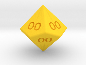 All Ones D10 (tens) in Yellow Smooth Versatile Plastic: Small