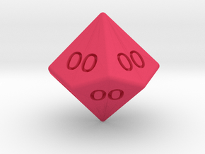 All Ones D10 (tens) in Pink Smooth Versatile Plastic: Small