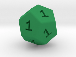 All Ones D12 in Green Smooth Versatile Plastic: Small